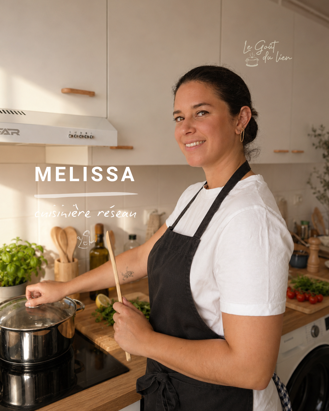 Mélissa, cuisinière